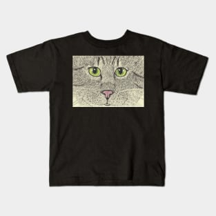 cat face Kids T-Shirt